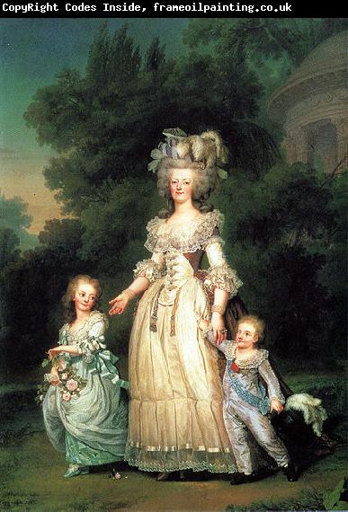 Adolf-Ulrik Wertmuller Marie Antoinette with her children